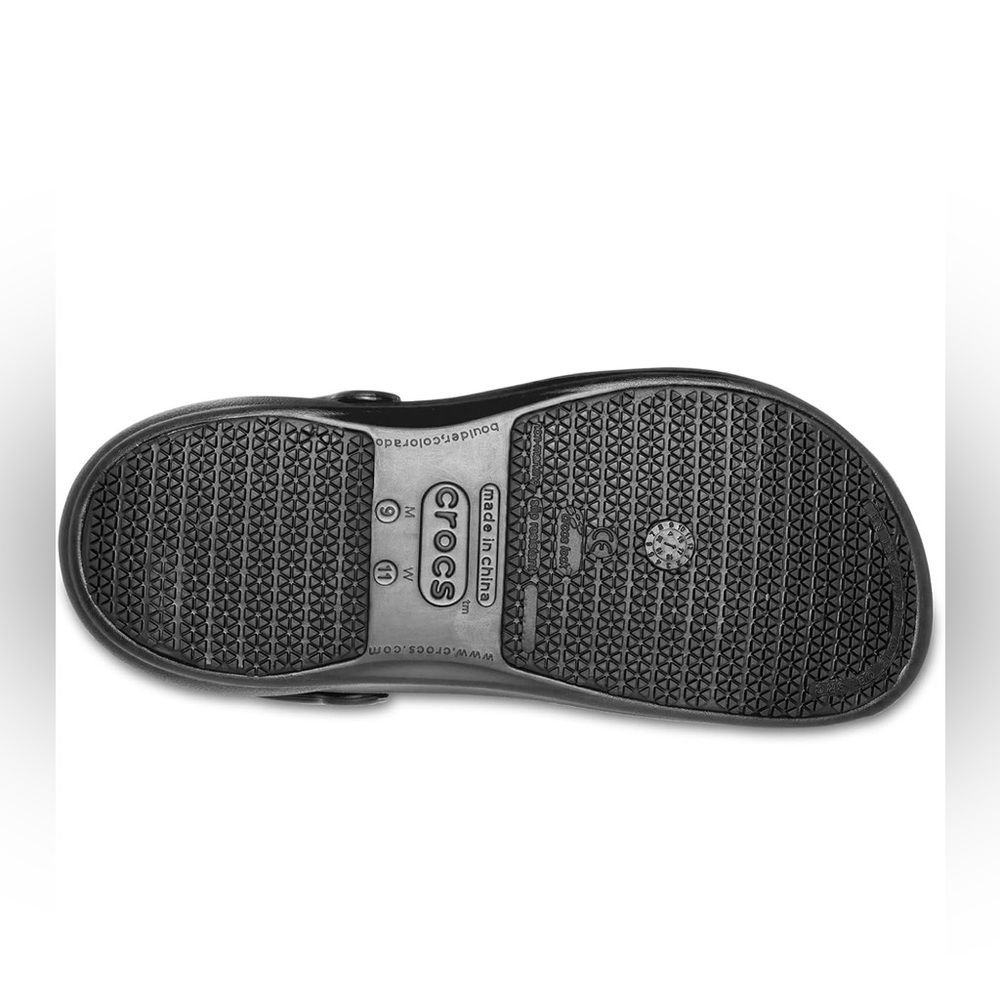 CROCS Black Bistro Style Shoes! LIKE NEW - Picture 2 of 6